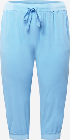 KAFFE CURVE Pants 'Nana' in Blue: front