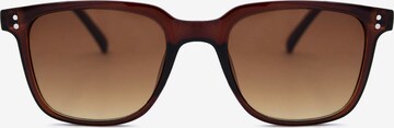 Lunettes de soleil ECO Shades en marron : devant