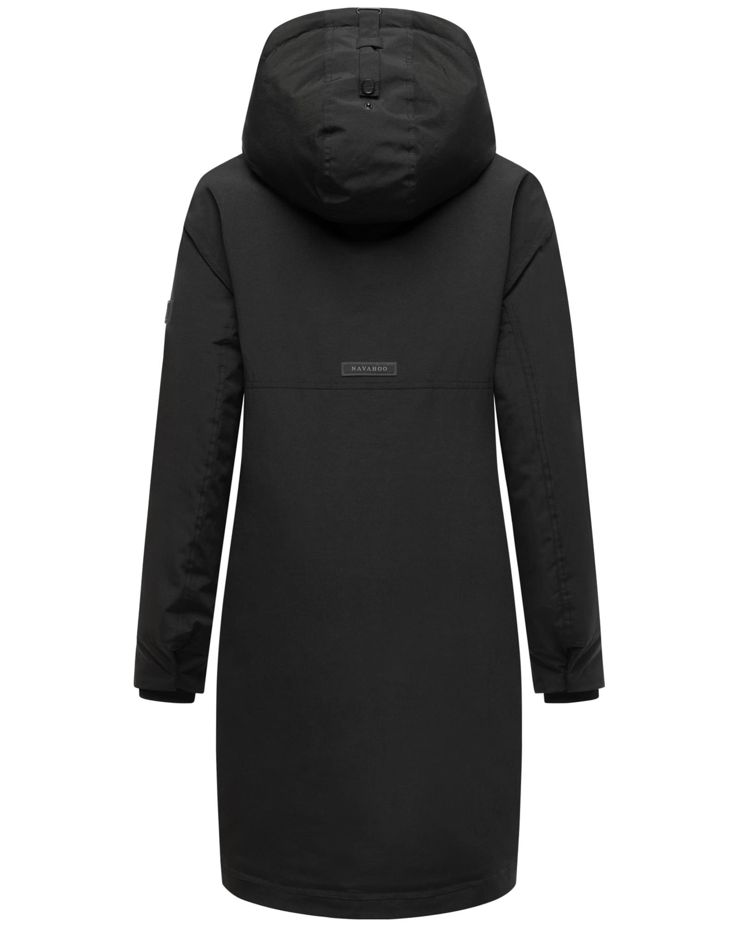 NAVAHOOZimski kaput 'Hageltanz 14' - crna boja