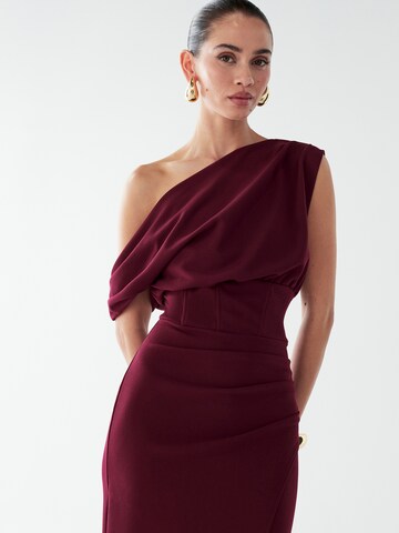 BWLDR - Vestido de noche 'Rhodia' en rojo