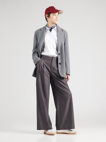 JDY Wide Leg Laskoshousut 'JDYGRACE' värissä harmaa