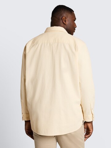 TOM TAILOR Men + Regular Fit Hemd in Beige