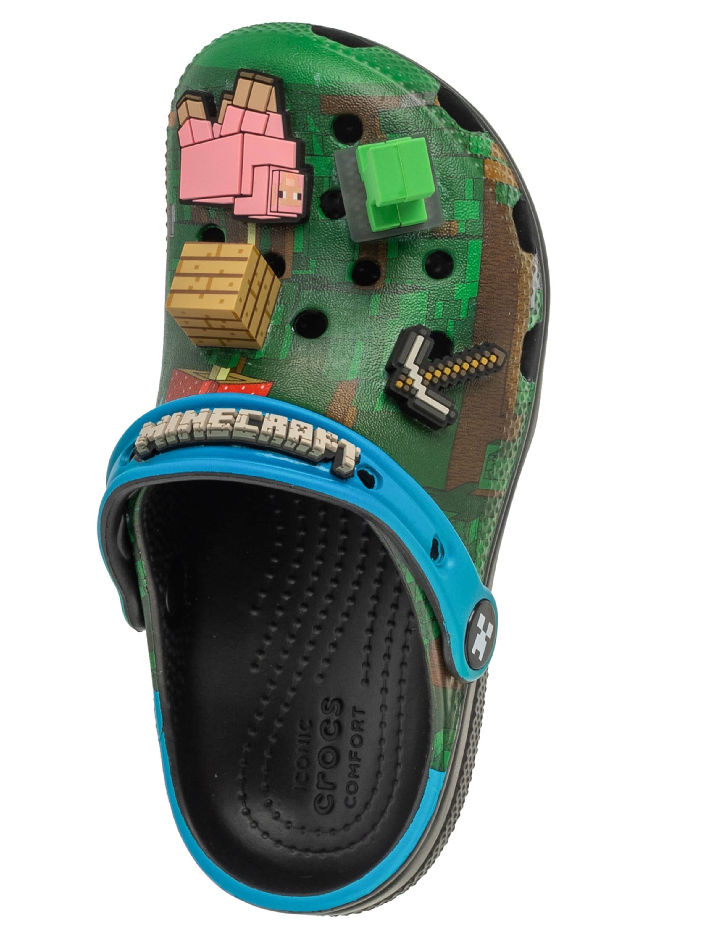 Sandales 'Crocs Classic Minecraft Clog Kids' Crocs en vert