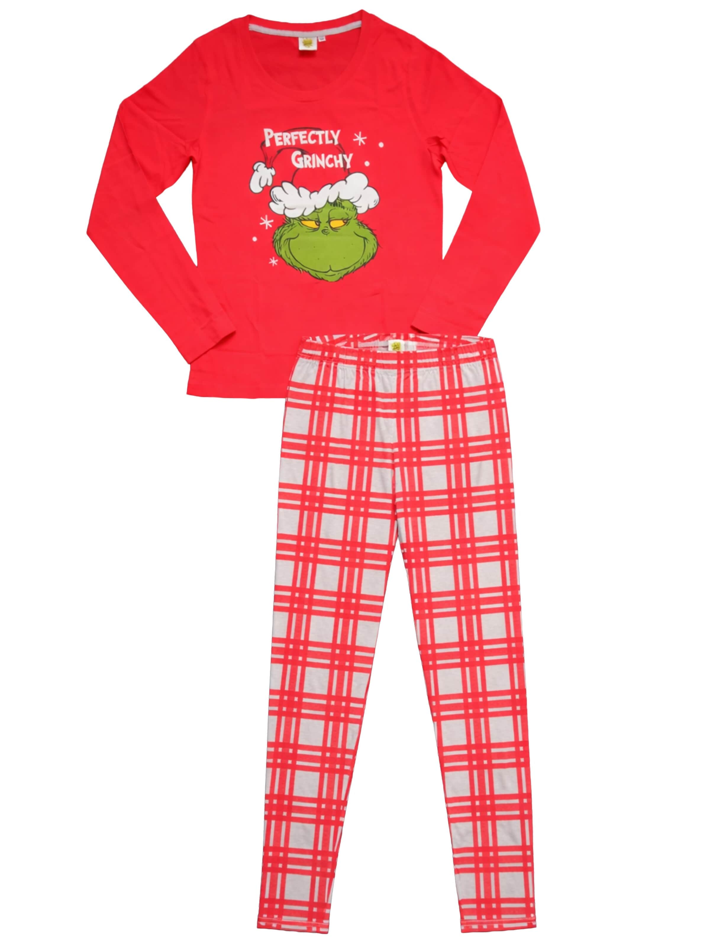 The Grinch Pajama 'Perfectly Grinchy' in Red: front