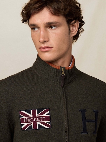 Hackett London Gebreid vest 'HERITAGE' in Groen