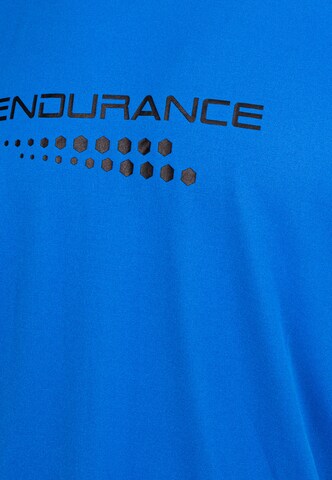 ENDURANCE Performance Shirt 'CARBONT M S/S Tee' in Blue