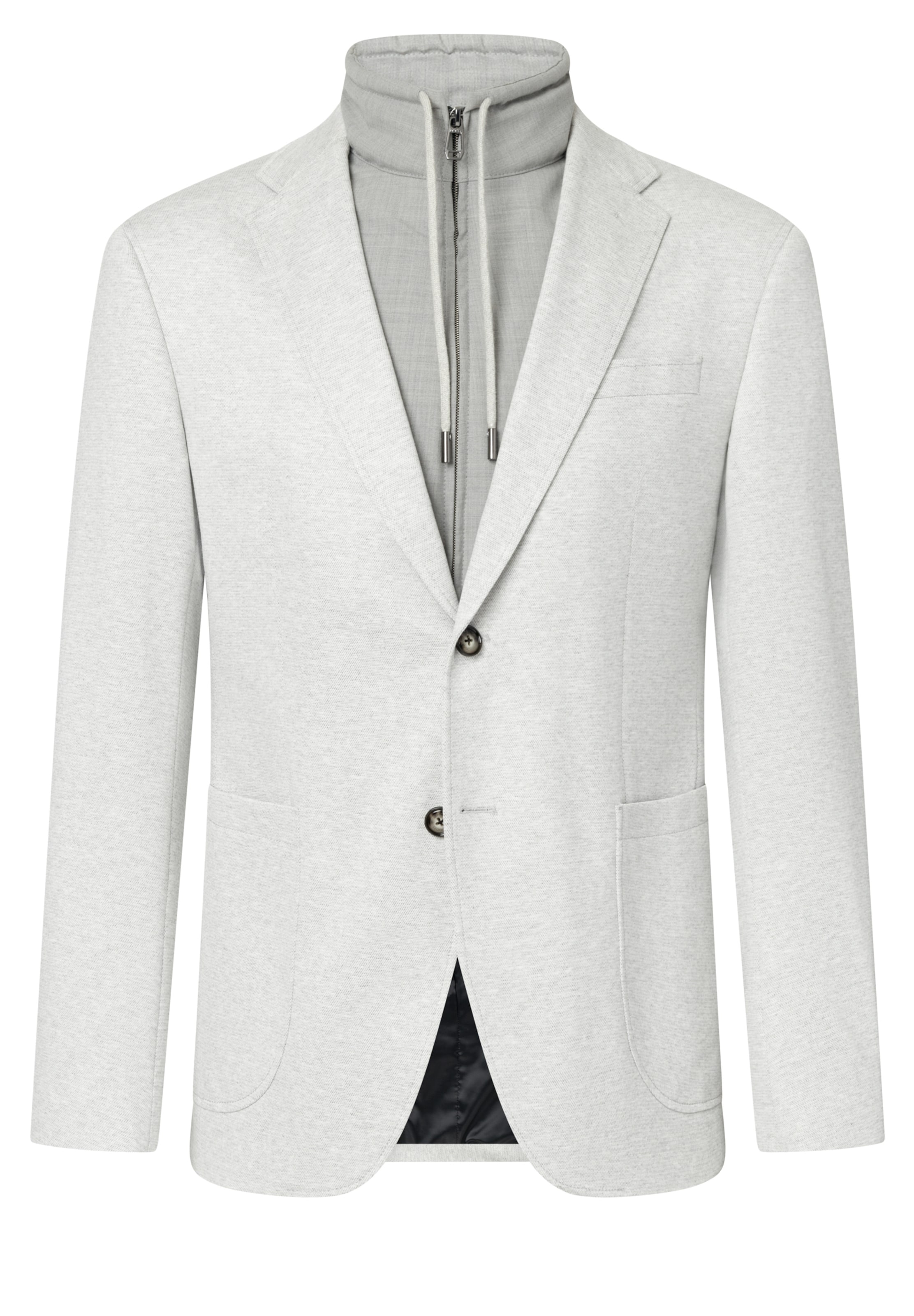 JOOP! Slim Fit Sakko 'Hutching-J' in Grau: Vorderseite