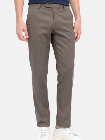 Regular Pantalon à plis Manuel Ritz en gris : devant