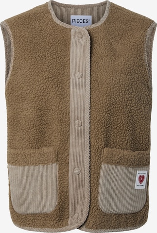 PIECES - Chaleco 'PCANASTACIA' en beige: frente