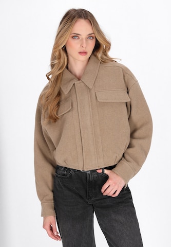 DreiMaster Vintage Between-season jacket in Brown: front