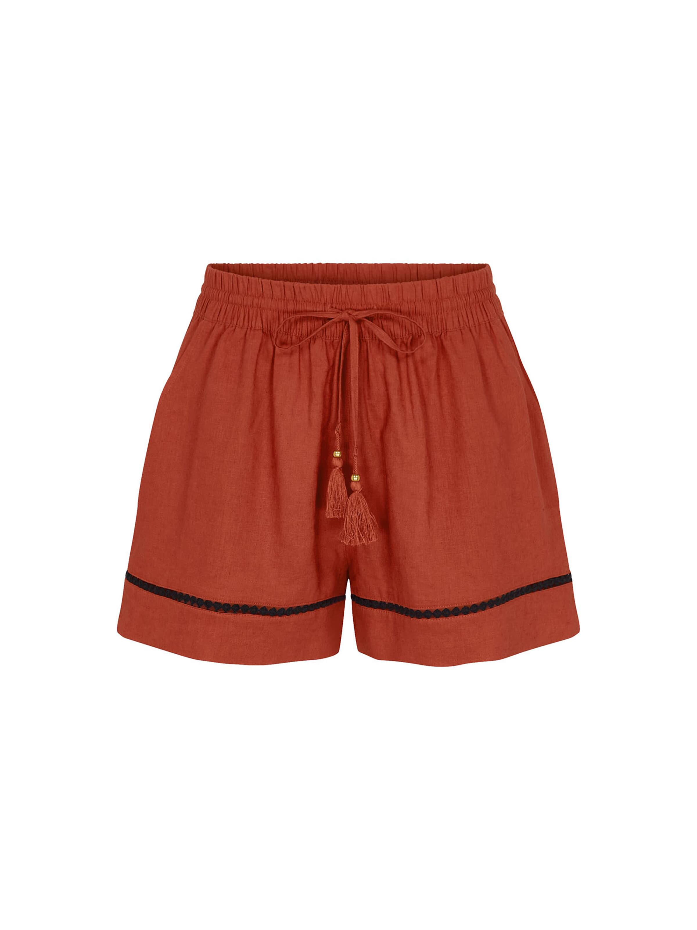 TRIUMPH Loosefit Strandshorts ' Red Label Summer Wears ' in Orange: Vorderseite