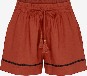 TRIUMPH Loosefit Strandshorts ' Red Label Summer Wears ' in Orange: Vorderseite
