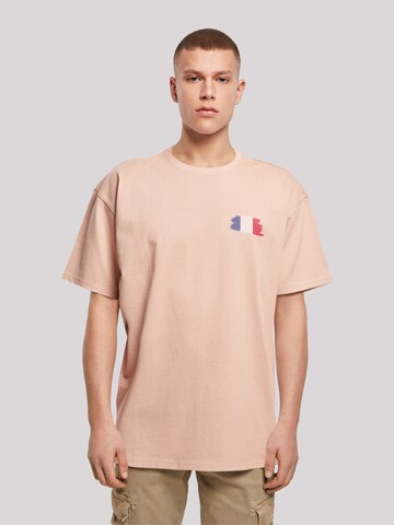 T-Shirt 'France Frankreich Flagge Fahne' F4NT4STIC en orange : devant