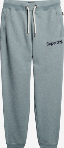 Superdry Tapered Broek in Blauw: voorkant