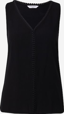 ZABAIONE - Blusa 'Calla' em preto: frente