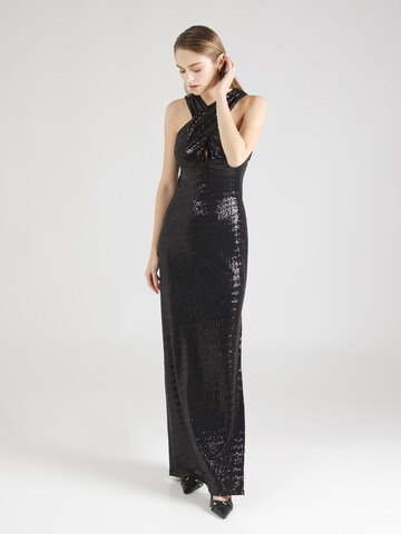 SWING - Vestido de noche en negro: frente