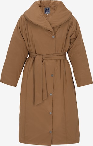 Manteau mi-saison DreiMaster Maritim en beige : devant
