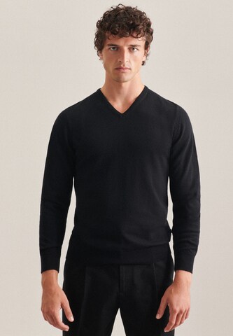 SEIDENSTICKER Sweater 'Schwarze Rose' in Black: front