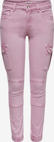 ONLY Cargo Jeans in Pink: front