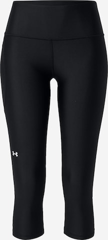 UNDER ARMOUR Skinny Workout Pants in Black: front