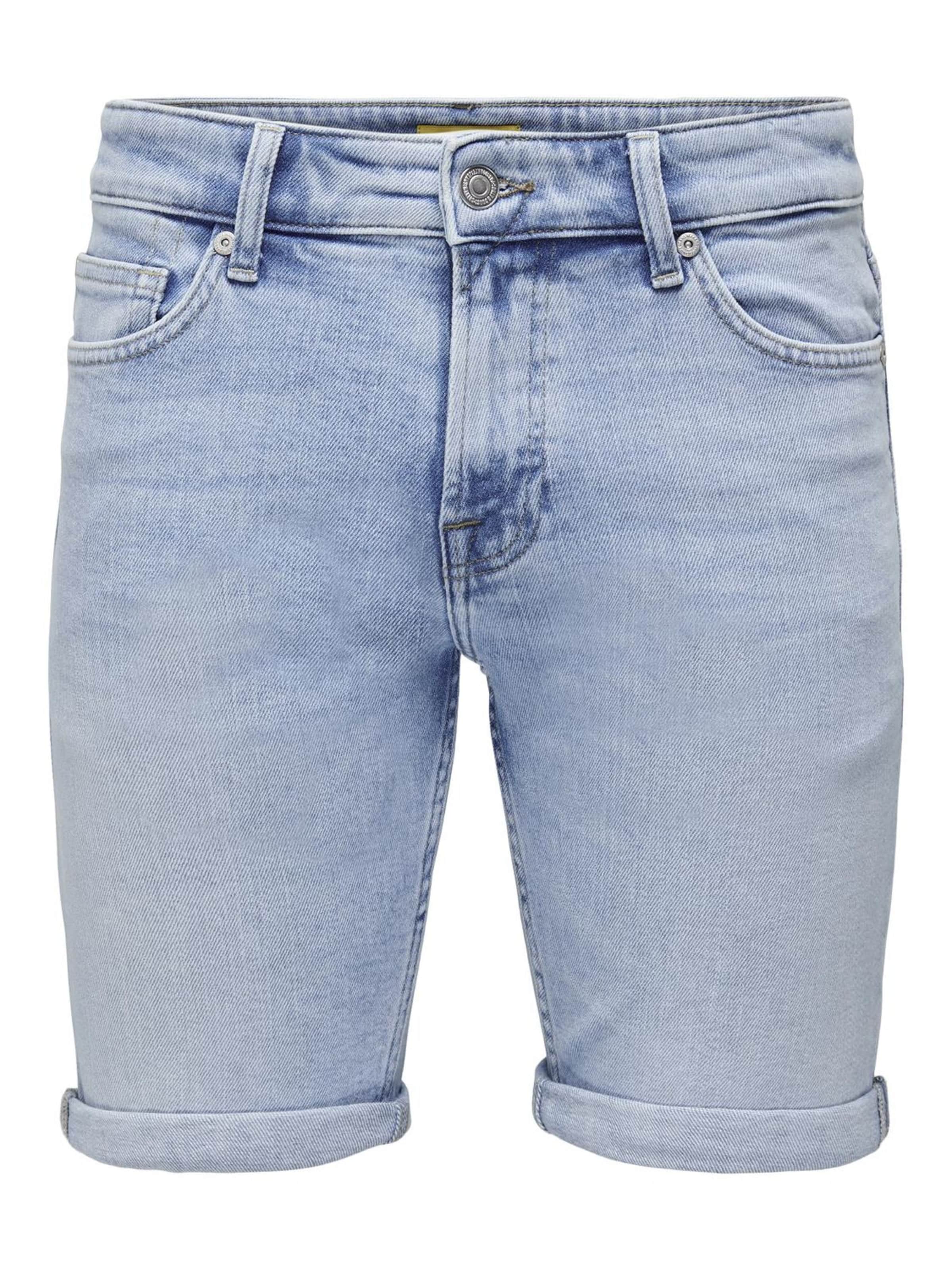Coupe slim Jean 'ONSPly' Only & Sons en bleu : devant