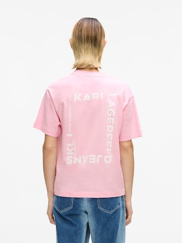 KARL LAGERFELD JEANS Tričko - Ružová: predná strana