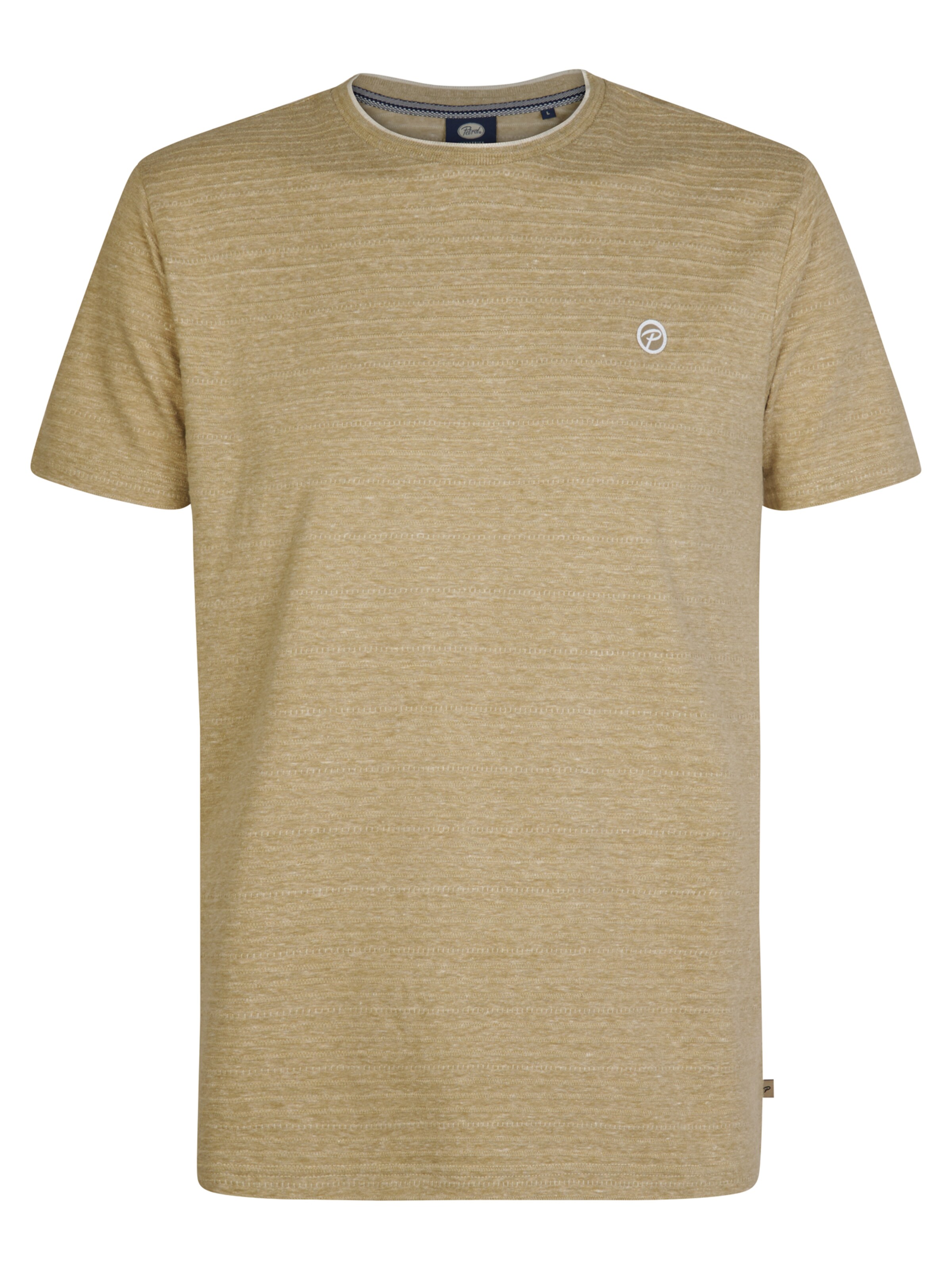 Petrol Industries Majica 'Horizonstone' | rjava barva: sprednja stran