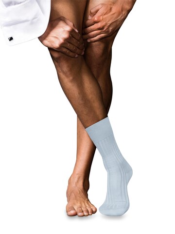 FALKE Socks 'No. 13 Finest Piuma Cotton' in Blue: front