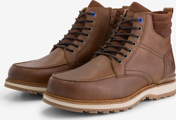 Travelin Schnürboots 'Levring' in Braun: Vorderseite