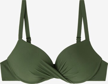 CALZEDONIA T-shirt Bikini Top 'INDONESIA' in Green: front