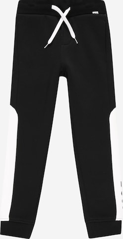 BOSS Kidswear Pants in Black: front