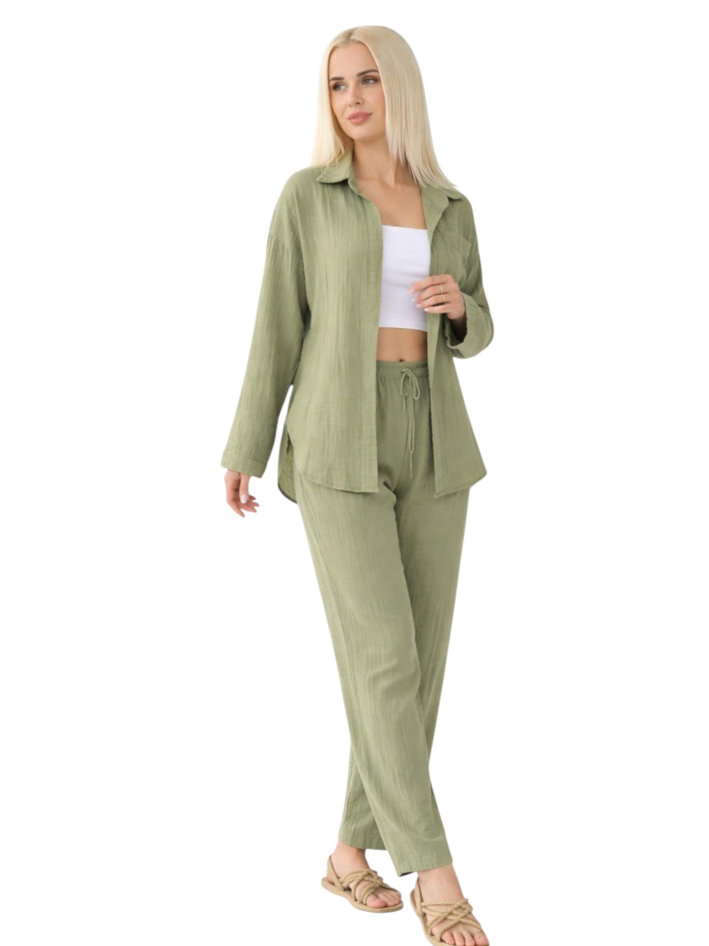 WENOR Blouse 'NALYA' in Groen