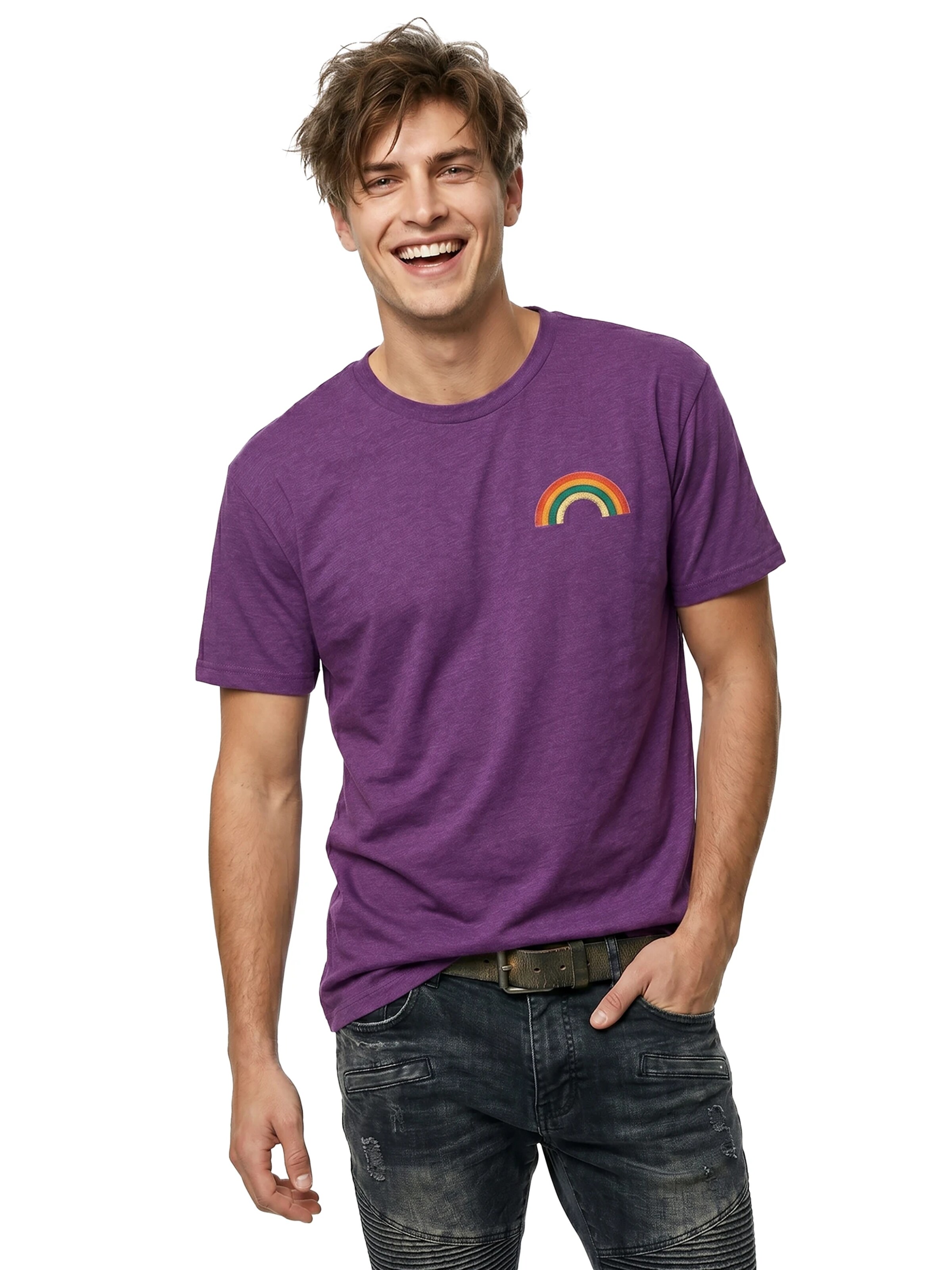 MAKAYA Shirt 'Rainbow'‌ in Lila
