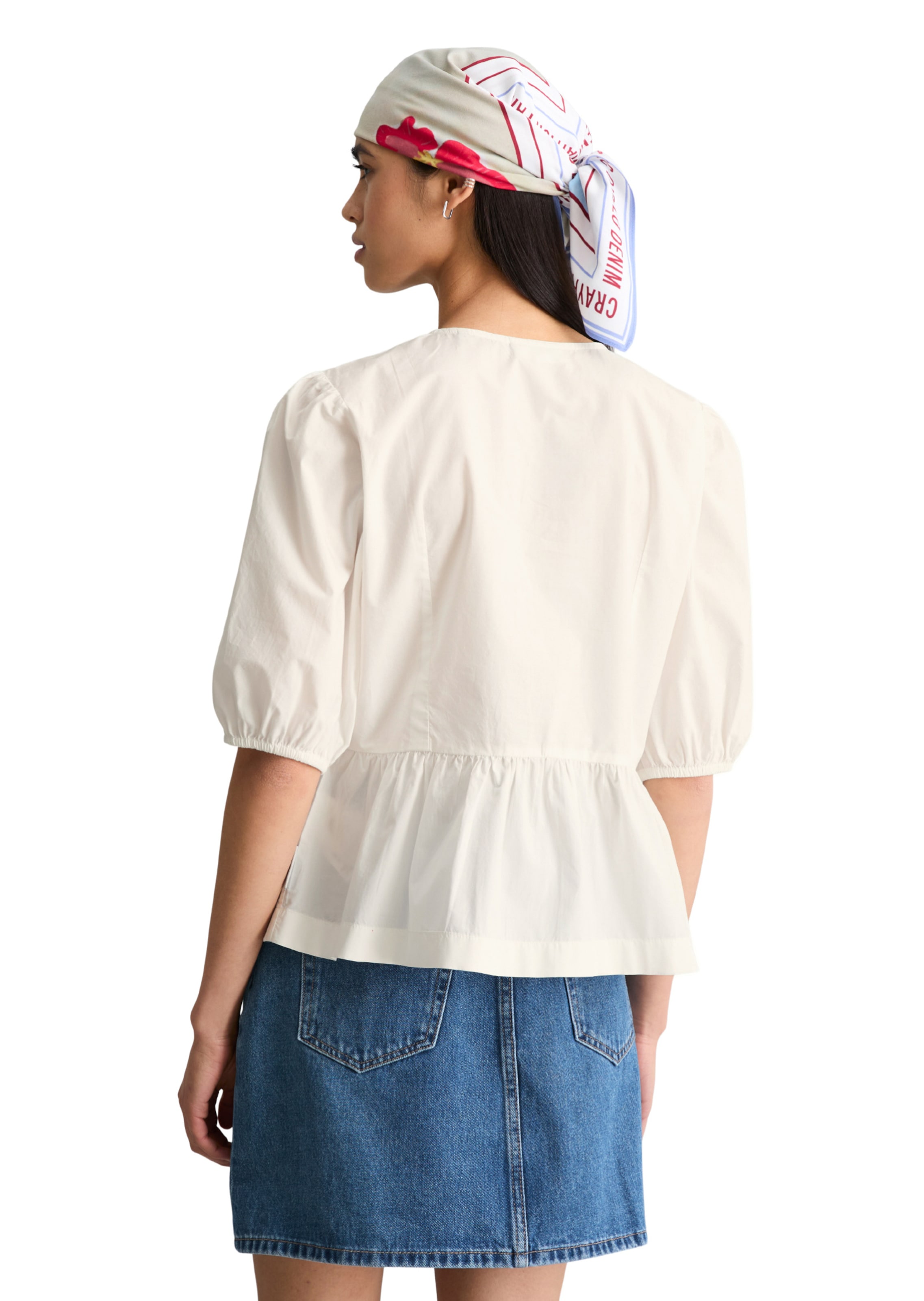 Marc O'Polo DENIM Bluse in Weiß
