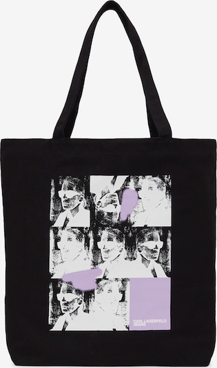 Plase de cumpărături KARL LAGERFELD JEANS pe lila / negru / alb, Vizualizare produs
