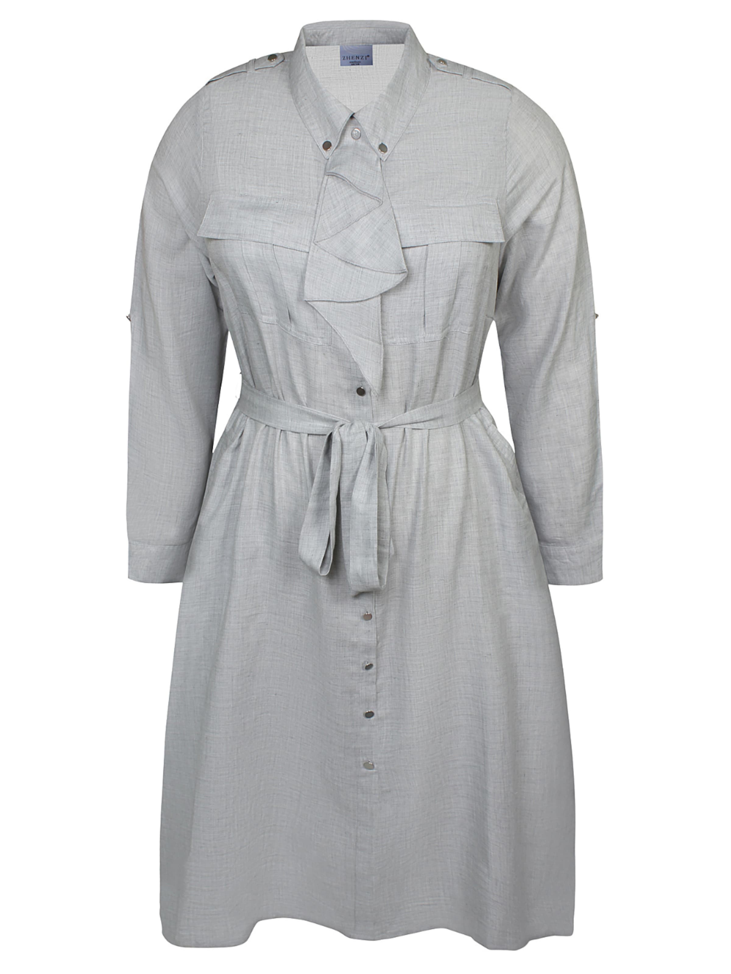 Zhenzi Blousejurk 'Amira 1200' in Grijs: voorkant