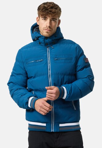 Veste d’hiver 'Marlon' INDICODE JEANS en bleu : devant