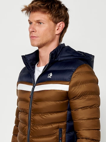 KOROSHI Übergangsjacke in Braun
