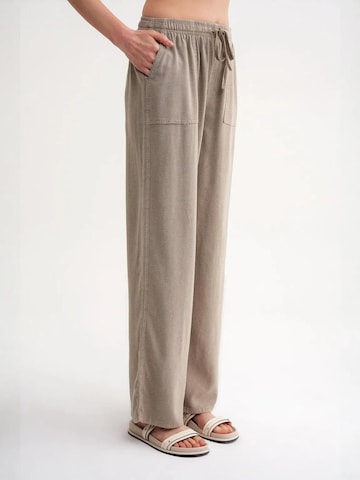 MixRay Wide leg Broek in Beige