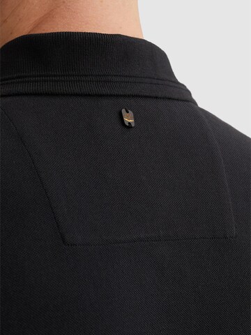 PME Legend T-shirt 'Polo shirt with badges and ribbed collar' i blå