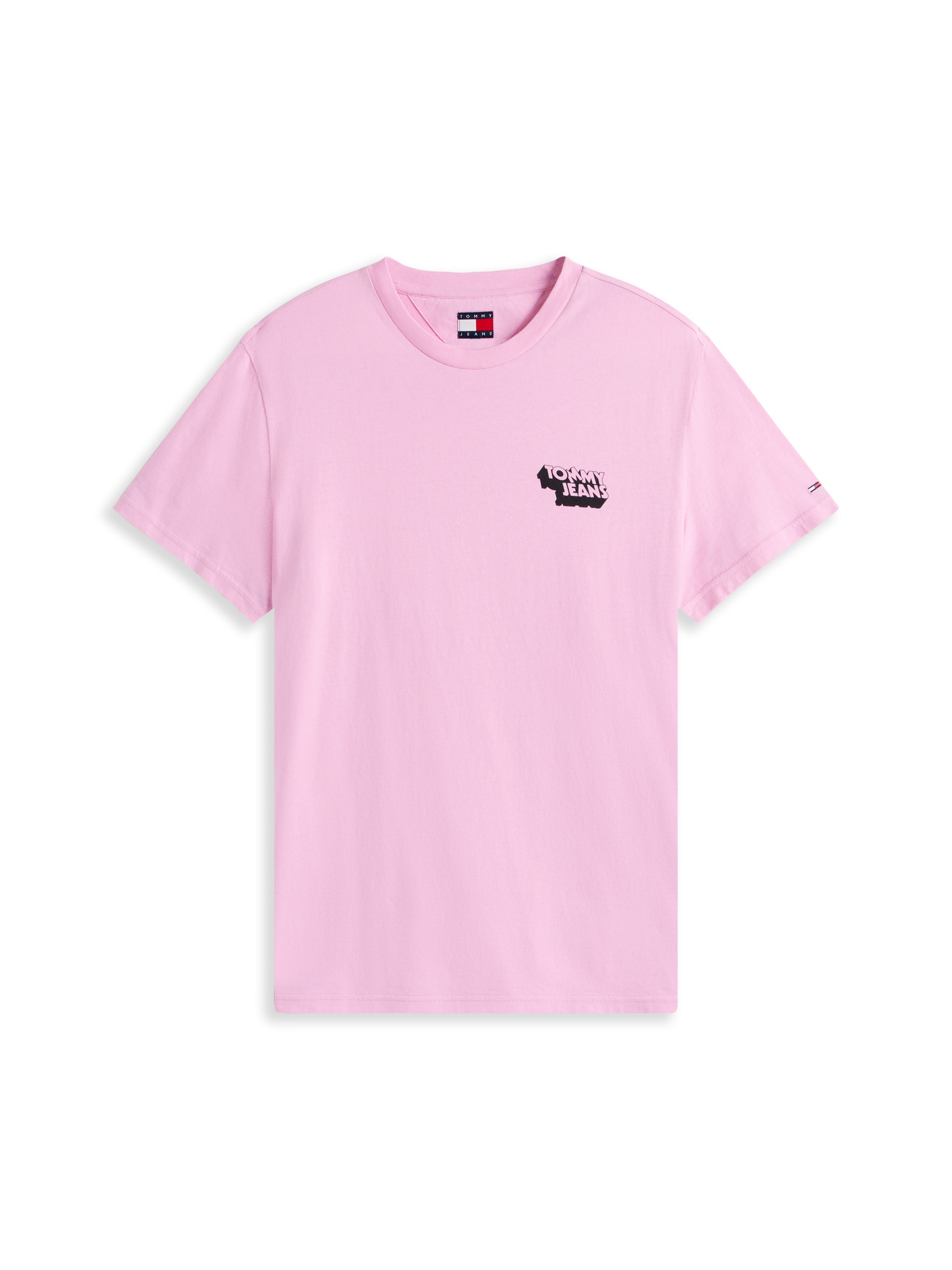 Tommy Jeans Μπλουζάκι σε ροζ: μπροστά