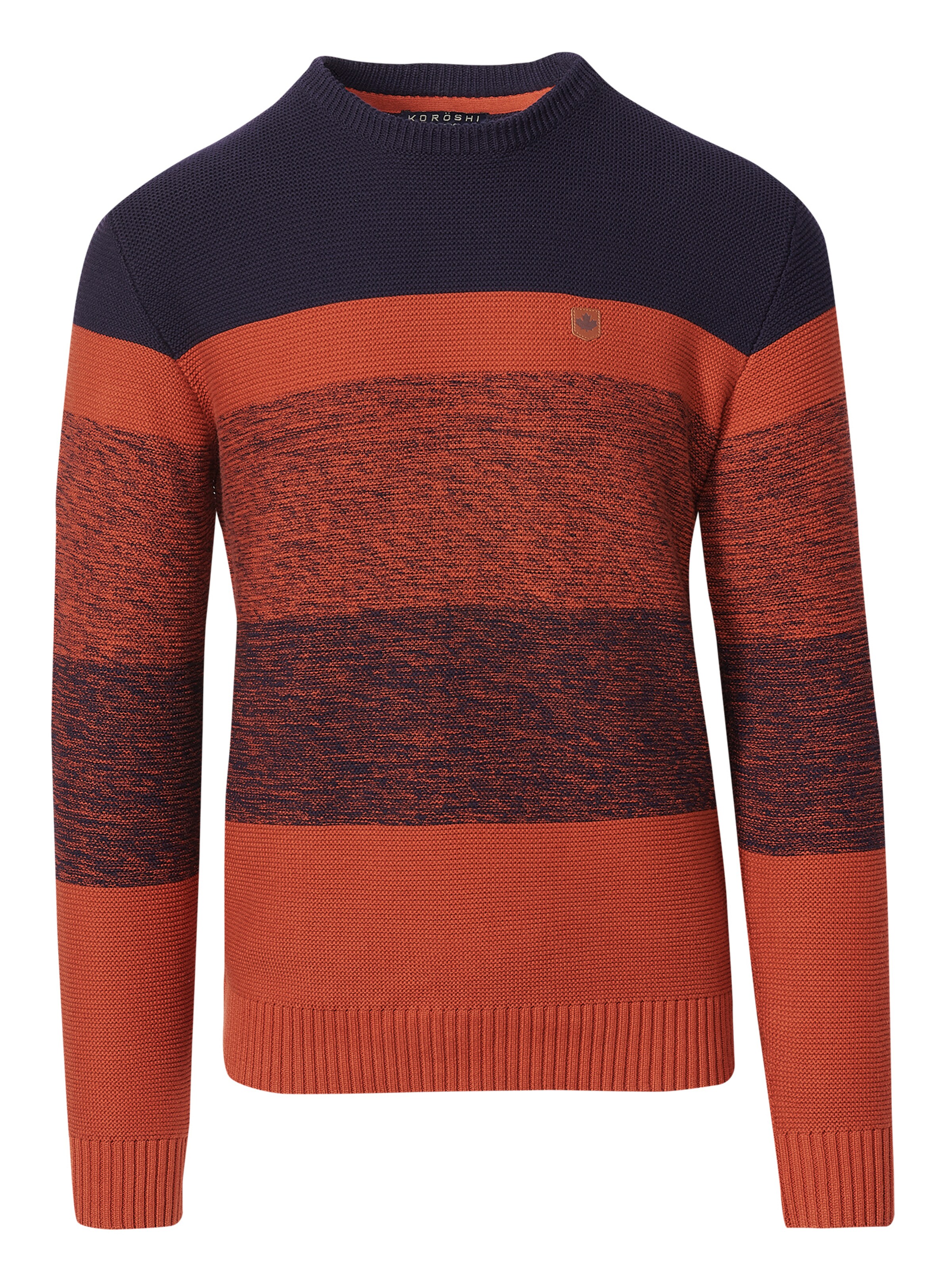 Pull-over KOROSHI en orange : devant