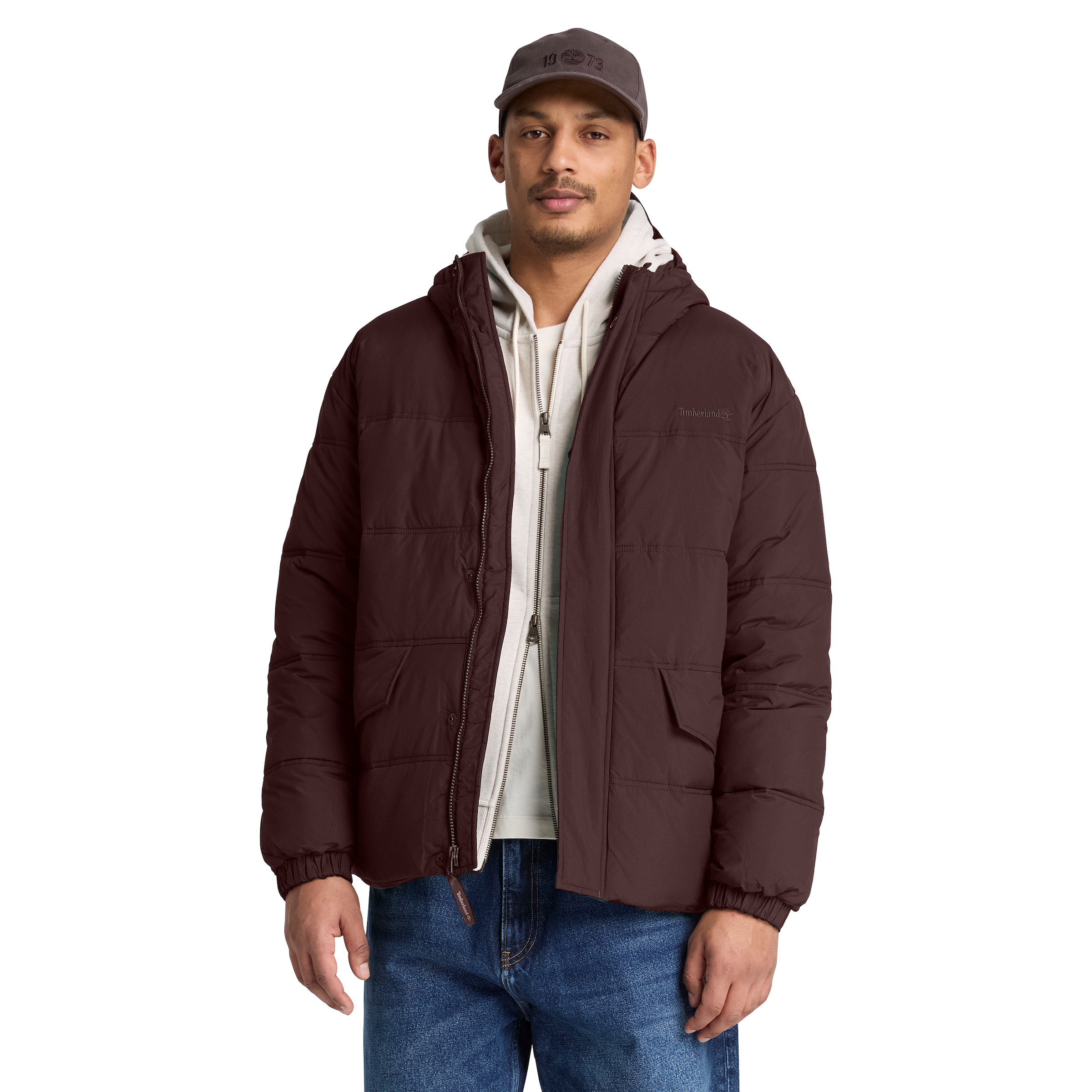 TIMBERLAND Winterjacke in Braun: Vorderseite