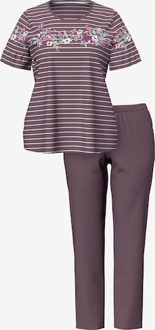 Ulla Popken Pajama Pants in Brown: front