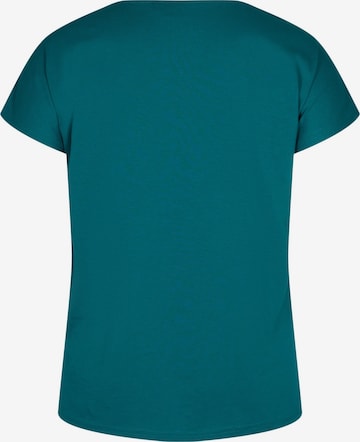Zizzi T-Shirt 'MKatja' in Blau
