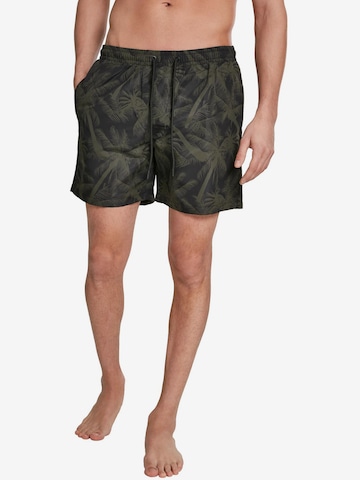 Shorts de bain Urban Classics en vert : devant