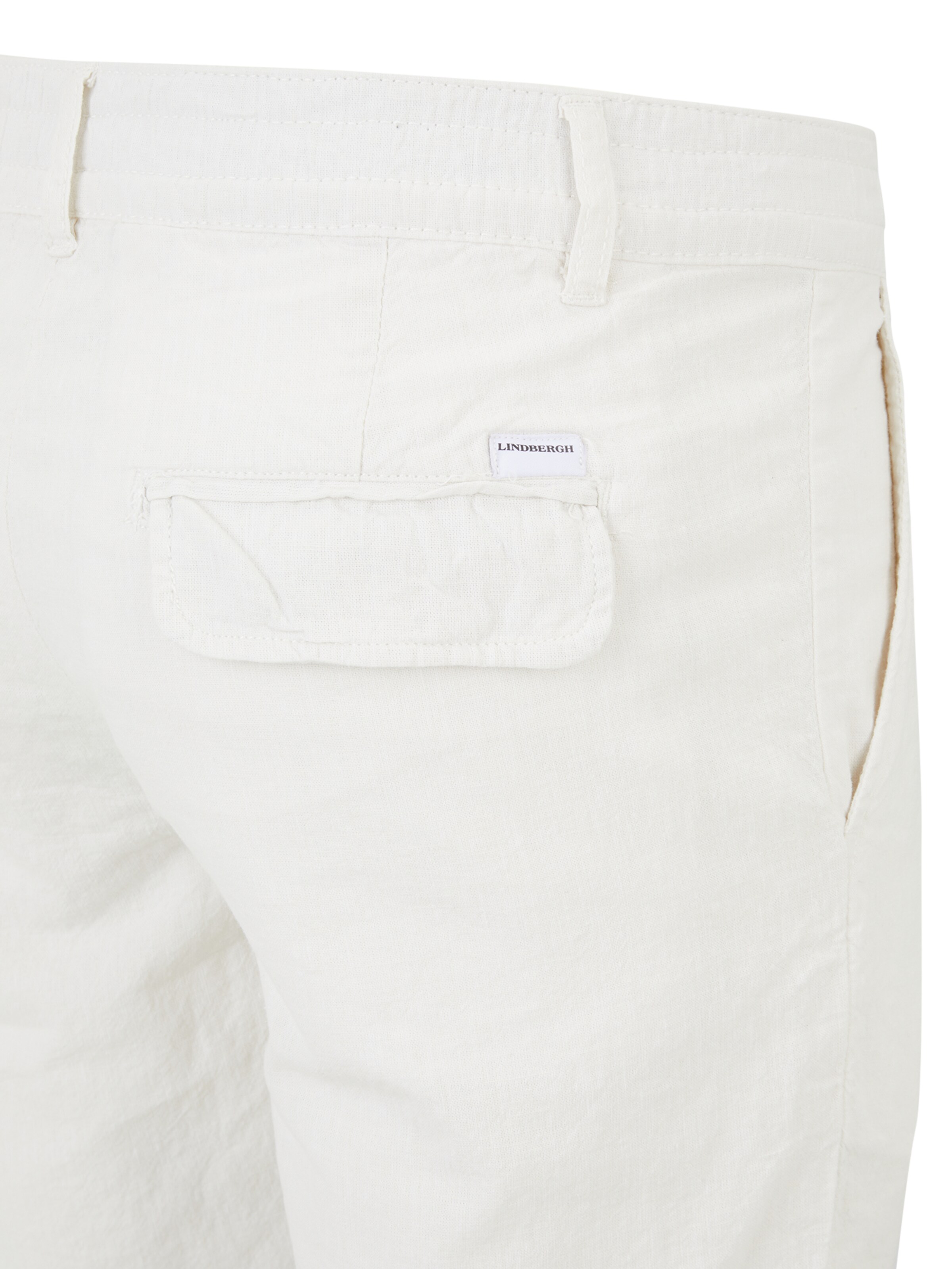 Lindbergh Regular Chinobyxa i vit