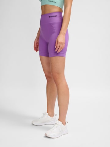 Hummel Skinny Športne hlače 'TIF' | vijolična barva