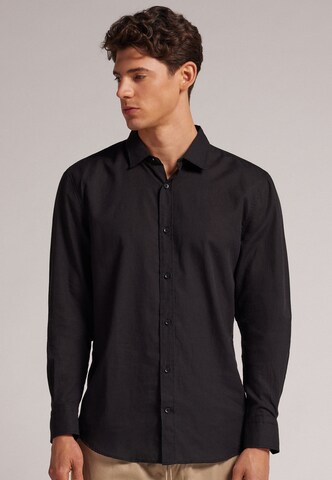 INTIMISSIMI Regular fit Button Up Shirt in Black: front