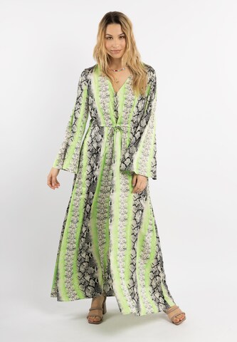 IZIA Beach dress in Green: front